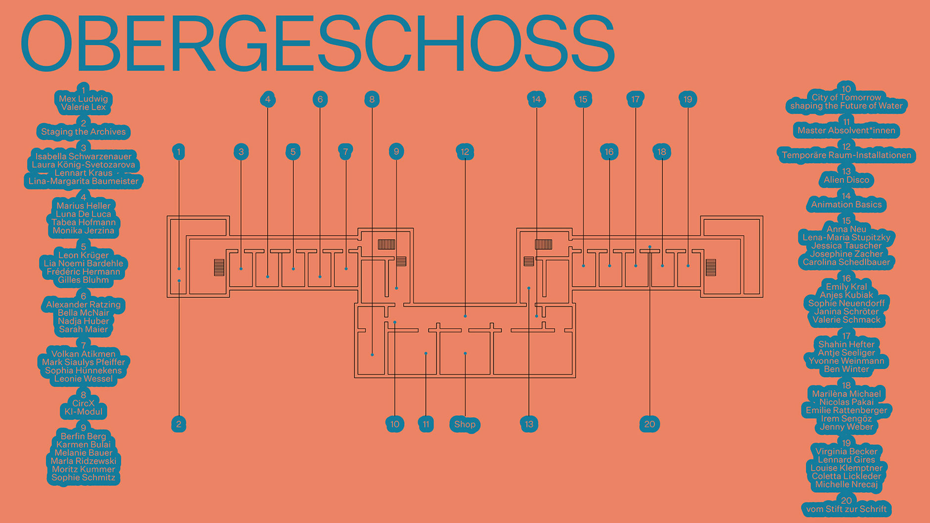Raumplan Oberschoss